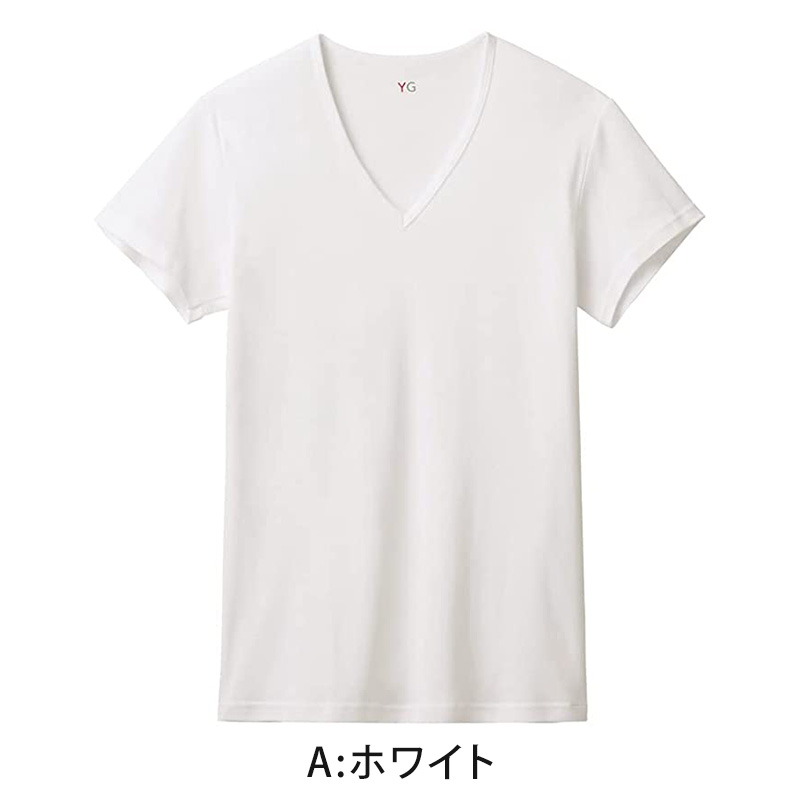 グンゼ インナー メンズ 半袖 綿100% vネック tシャツ 消臭 M〜3L インナーシャツ 肌着 下着 紳士 男性 吸汗速乾 インナーウェア YG ワイジー シャツ M L LL