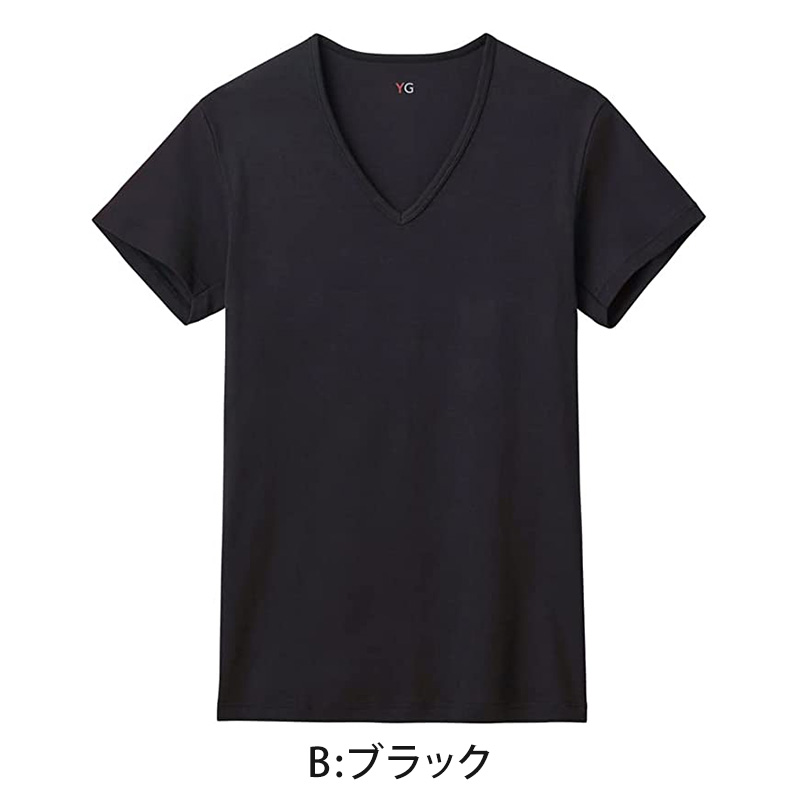 グンゼ インナー メンズ 半袖 綿100% vネック tシャツ 消臭 M〜3L インナーシャツ 肌着 下着 紳士 男性 吸汗速乾 インナーウェア YG ワイジー シャツ M L LL