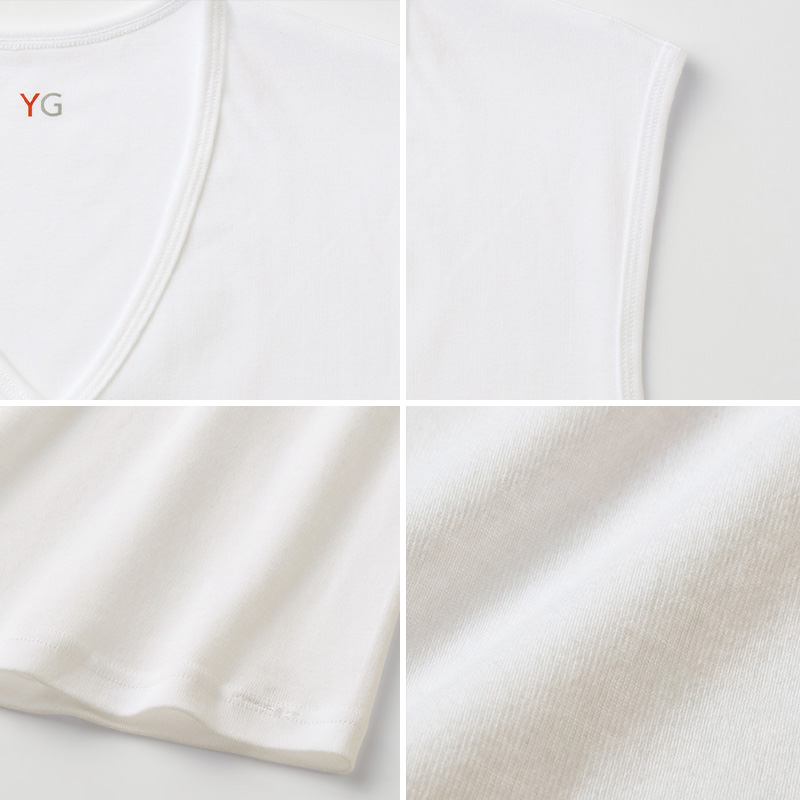 グンゼ YG メンズ インナー ノースリーブ Vネック スリーブレス Tシャツ 綿100% M〜LL GUNZE 肌着 下着 男性 紳士 インナーシャツ v首 消臭