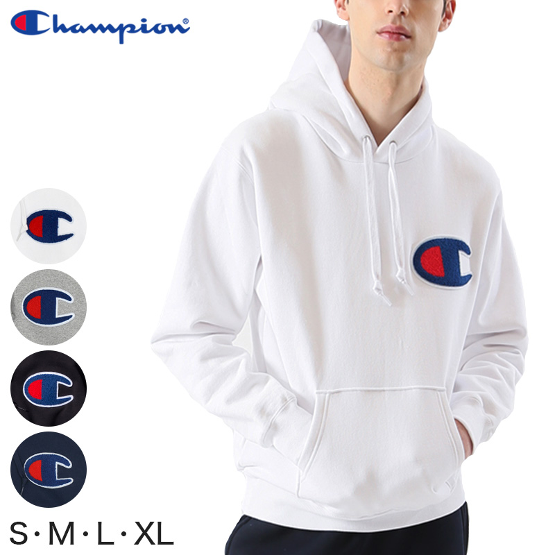 Champion プルオーバー スウェットパーカー S〜XL (ビッグロゴ 