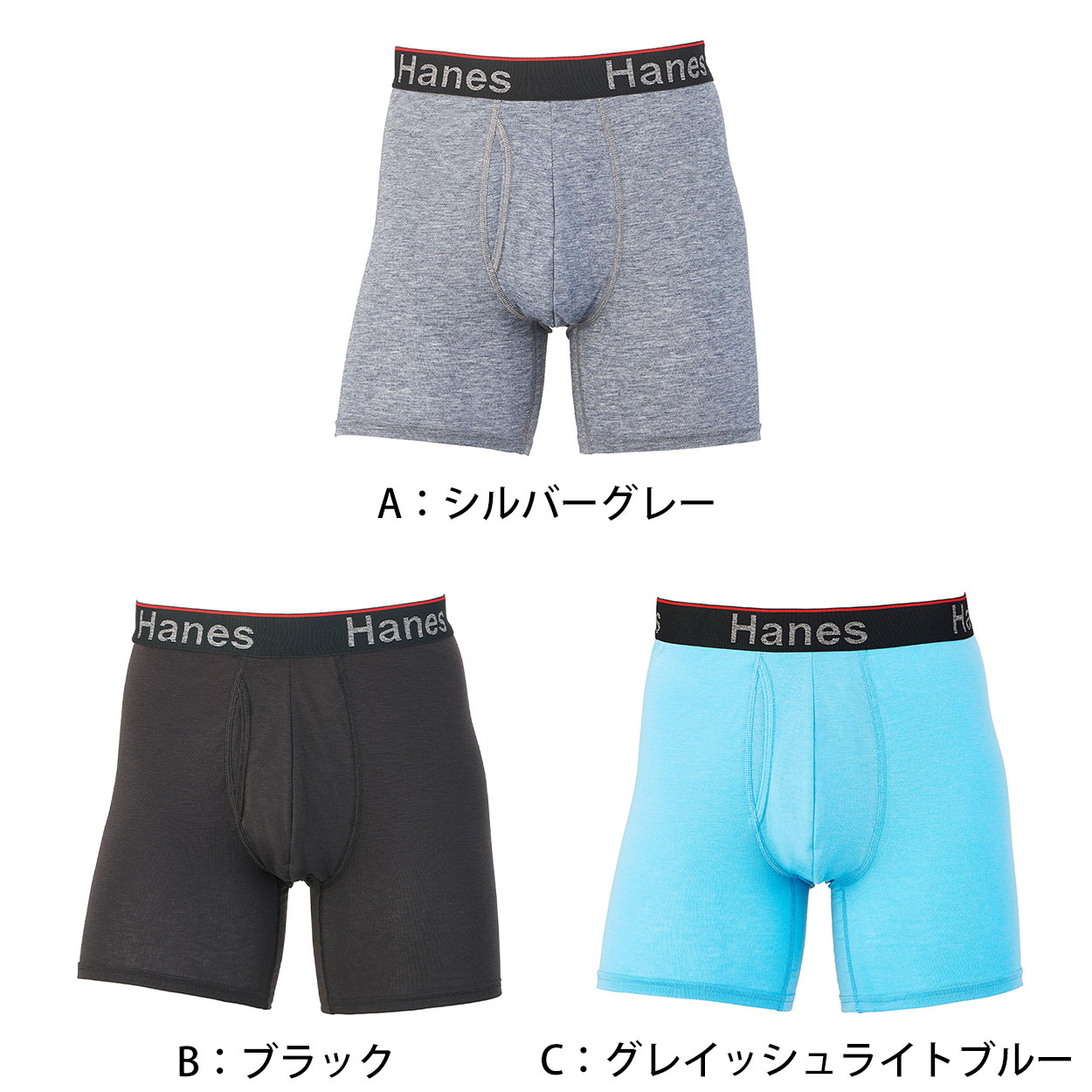 ボクサーブリーフ ボクサーパンツ メンズ 無地 ヘインズ 股間ポケット 吸汗速乾 抗菌防臭 伸びる M〜LL (下着 インナー 蒸れない 彼氏 夫 プレゼント)