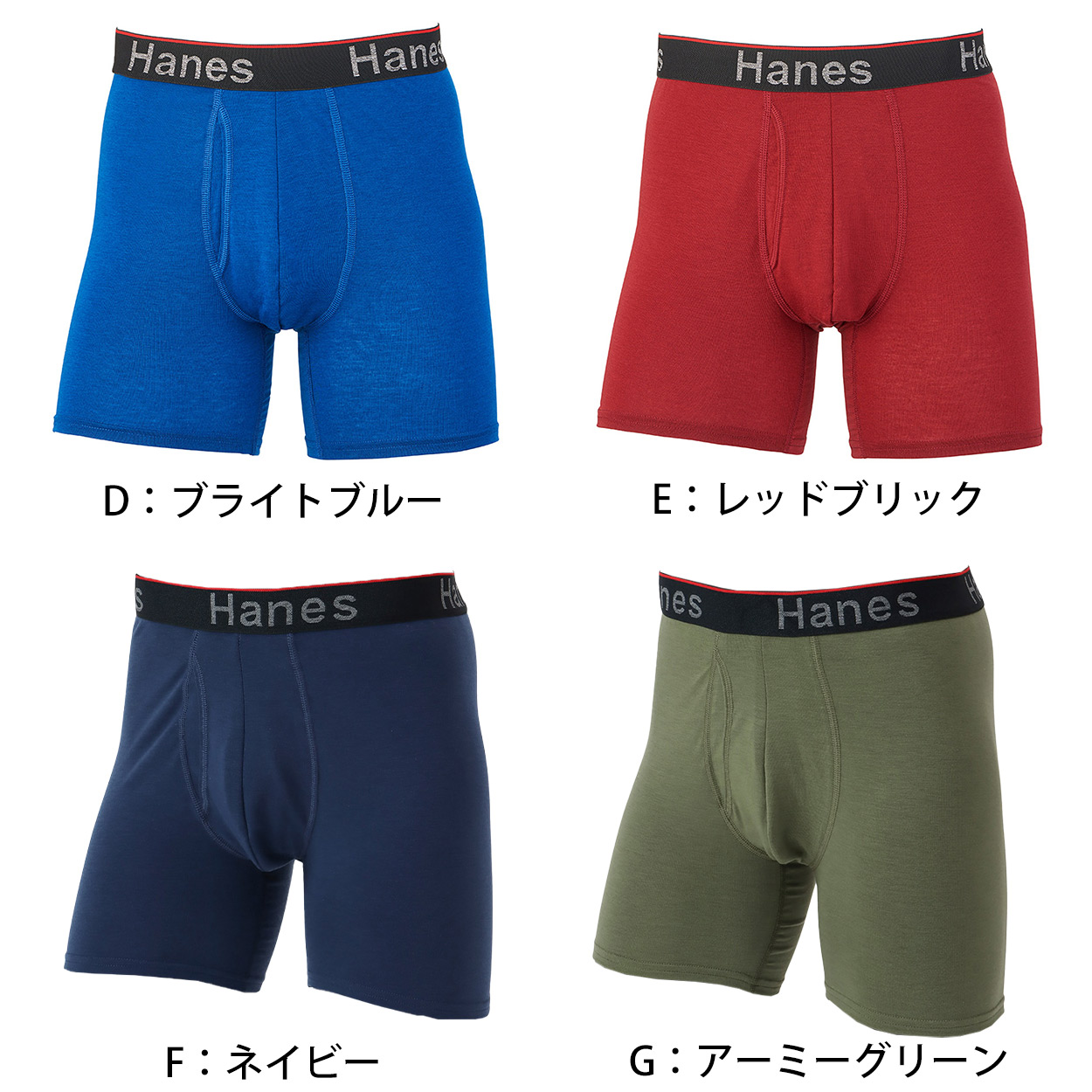 Hanes ボクサーブリーフ ボクサーパンツ メンズ 無地 ヘインズ
