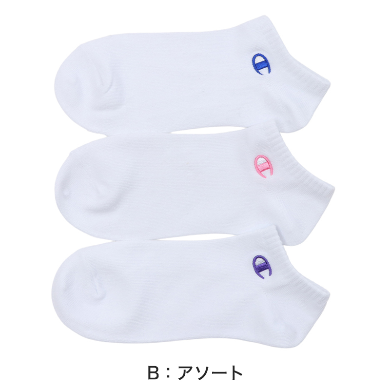 Champion（チャンピオン） ソックス レディース 3足組 くるぶし 靴下