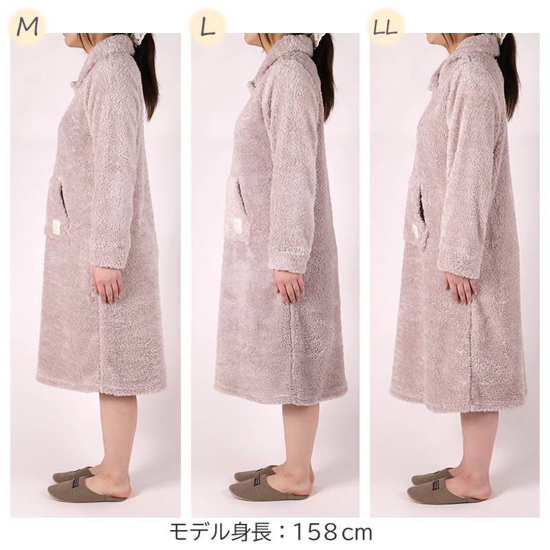 ボア ワンピース レディース あったか パジャマ かわいい あったかい