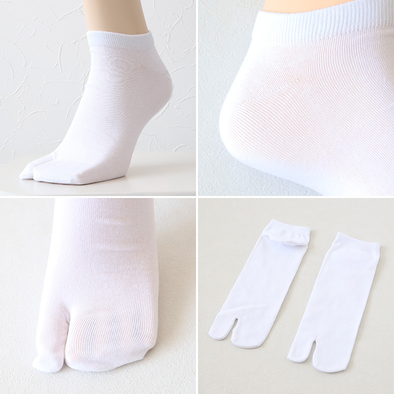 足袋ソックス メンズ くるぶし 靴下 足袋靴下 無地 白 黒 25-28cm〜28-30cm 男性 紳士 メンズソックス タビ 二股 2本指 ソックス くつした