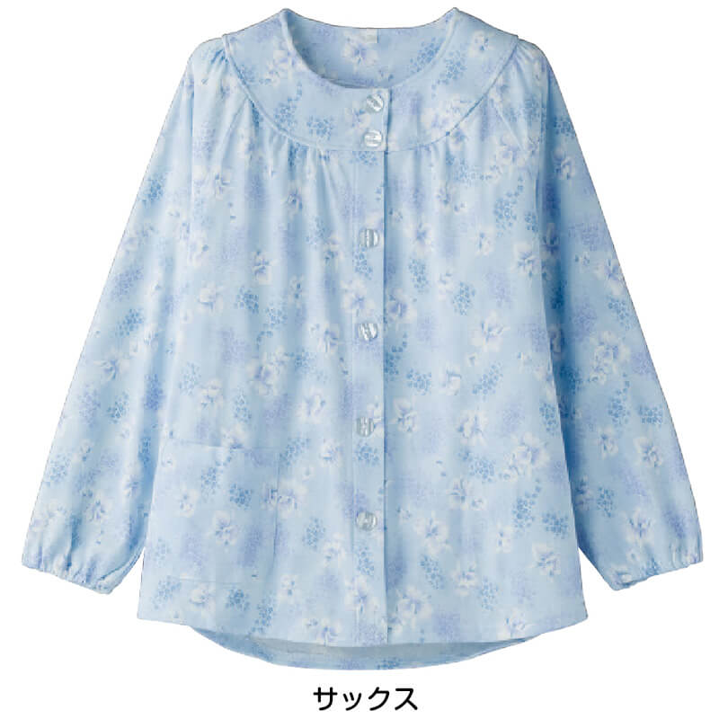 婦人 大きめボタンパジャマ（上衣） S〜LL (レディース 上着) (取寄せ)