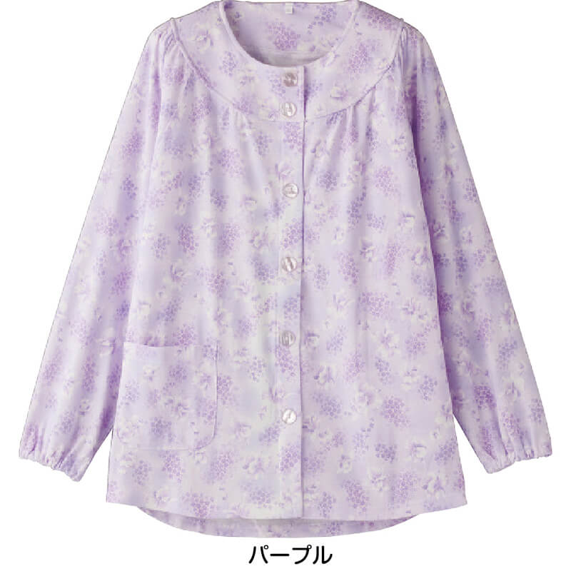 婦人 大きめボタンパジャマ（上衣） S〜LL (レディース 上着) (取寄せ)