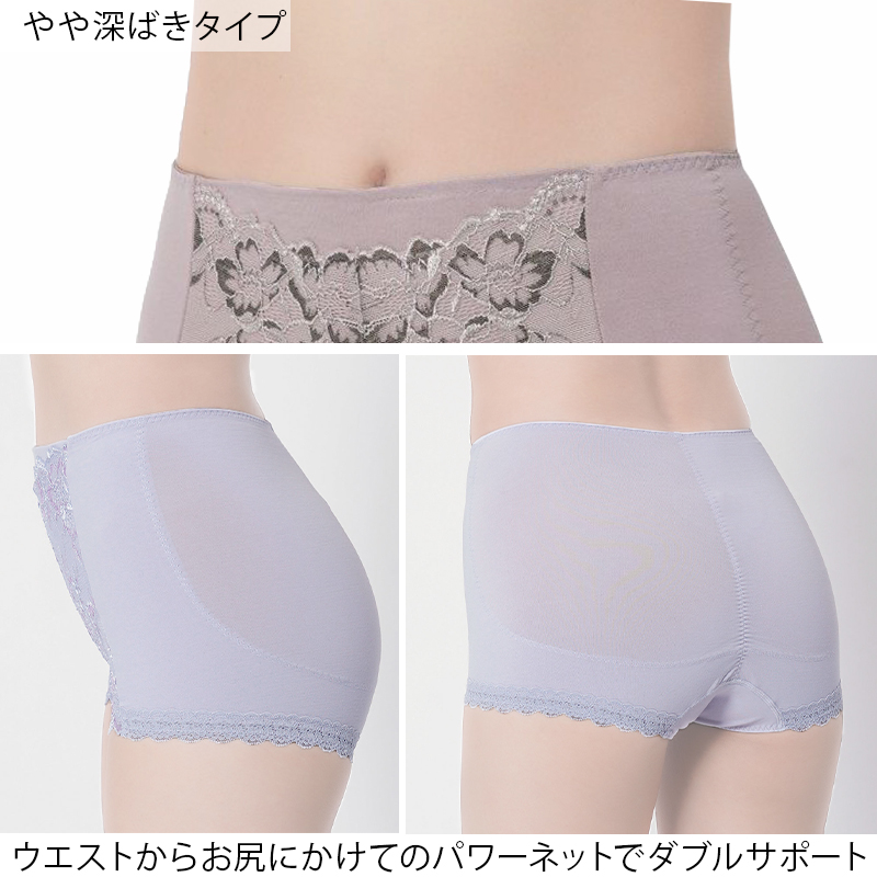 満足 ヒップアップ 1分丈 ショーツ M〜LL 福助 fukusuke ふくすけ ショーツガードル お腹 引き締め インナー 下着 パンツ パンティ 一分丈