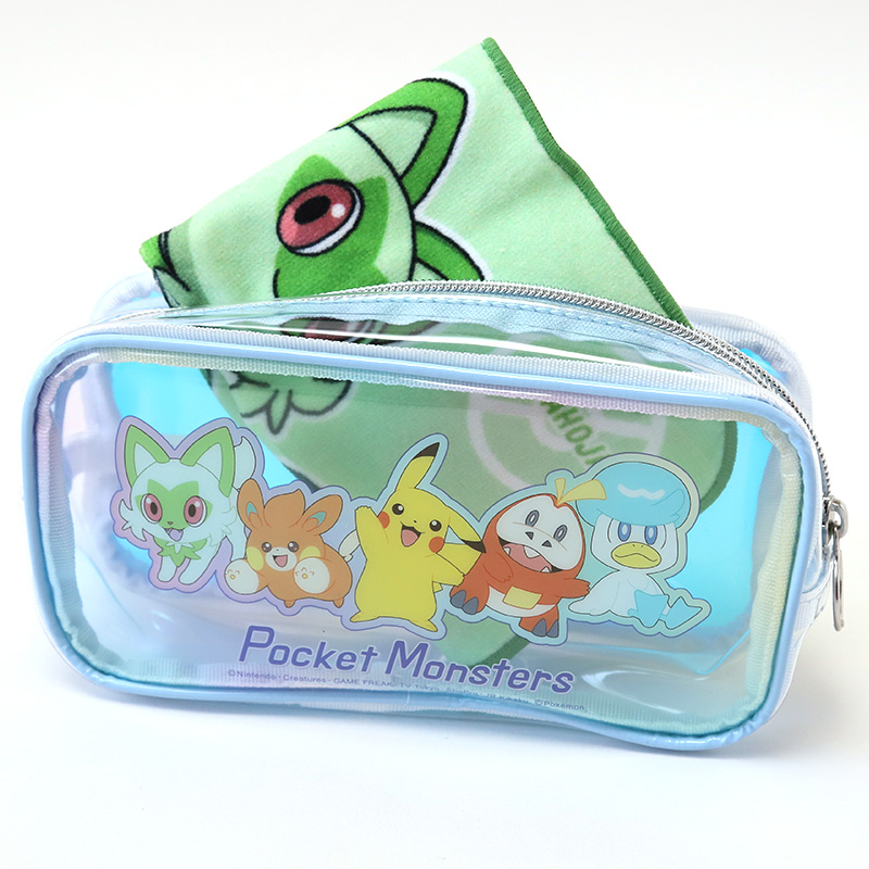 ペンケース オーロラ スクエアポーチ ポケモン キャラクター 透明