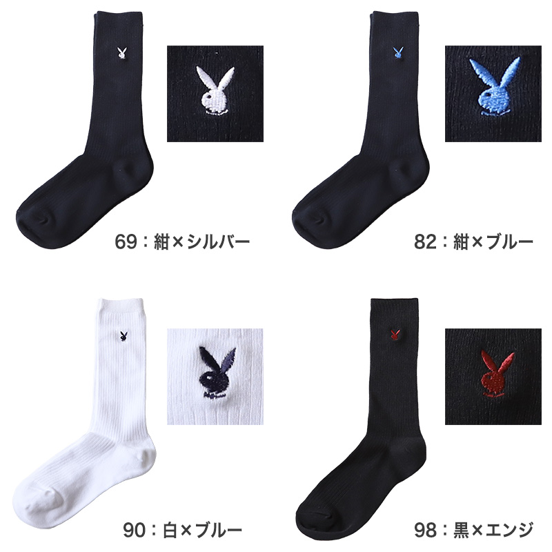 PLAYBOY 靴下 ハイソックス ソックス レディース スクール