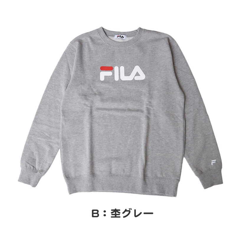 レディース トレーナー 裏起毛 スウェット シャツ 冬 長袖 FILA フィラ M〜LL トップス 女性 女子 冬服 暖かい あったか ロゴ カジュアル シンプル (在庫限り)