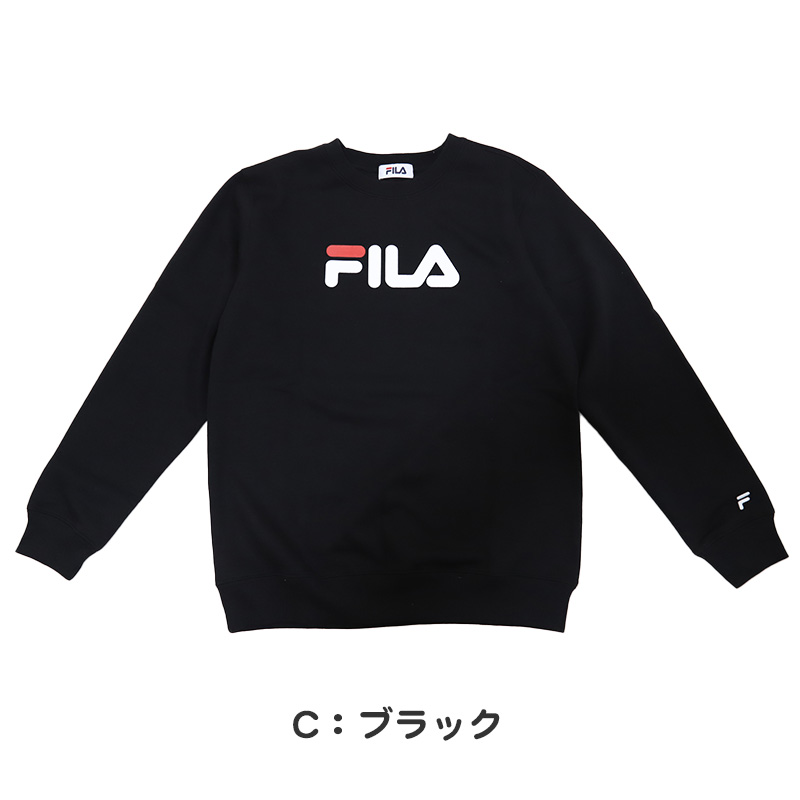 レディース トレーナー 裏起毛 スウェット シャツ 冬 長袖 FILA フィラ M〜LL トップス 女性 女子 冬服 暖かい あったか ロゴ カジュアル シンプル (在庫限り)