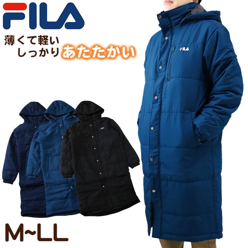 ベンチコート メンズ 中綿 コート 冬 FILA フィラ M〜LL 中綿コート