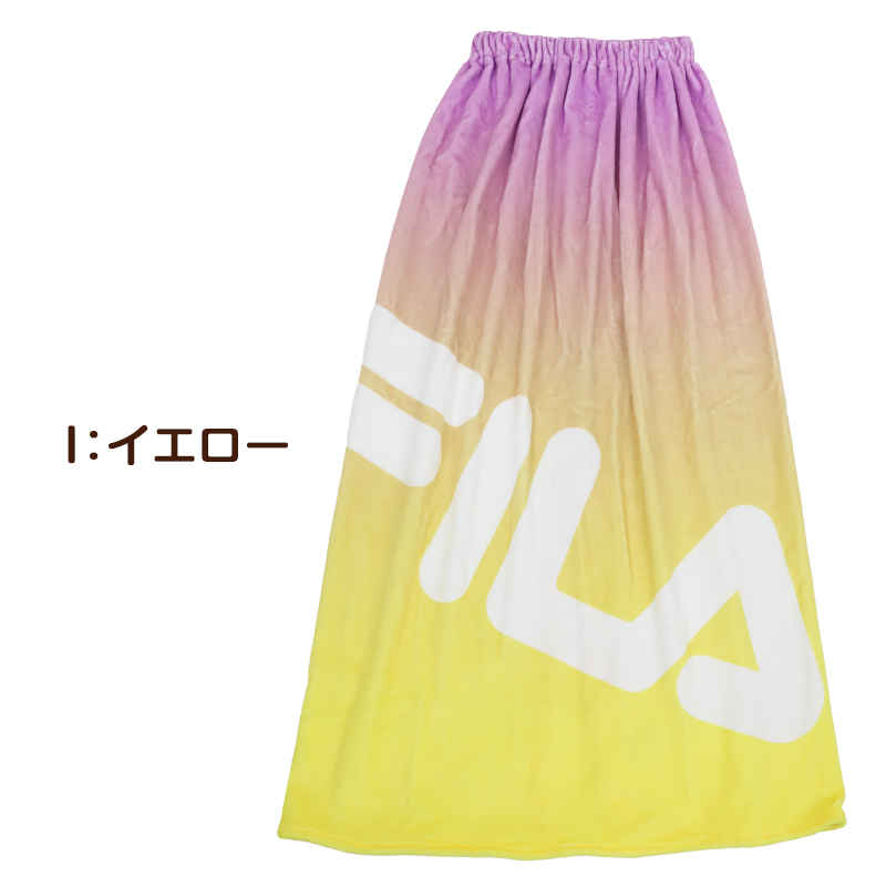 ラップタオル 巻きタオル 100cm キッズ FILA ボーダー カラフル プール タオル 子供 女の子 ビーチタオル バスタオル 小学生 水泳 ジュニア 吸水