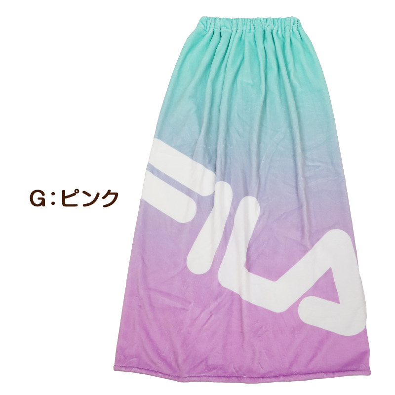ラップタオル 巻きタオル 100cm キッズ FILA ボーダー カラフル プール タオル 子供 女の子 ビーチタオル バスタオル 小学生 水泳 ジュニア 吸水