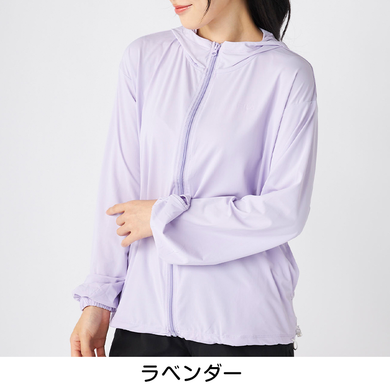 FILA UVパーカー レディース 接触冷感 ラッシュパーカー UVカット パーカー 吸汗速乾 紫外線対策 日焼け対策 冷感パーカー ラッシュガード フード付き M L LL