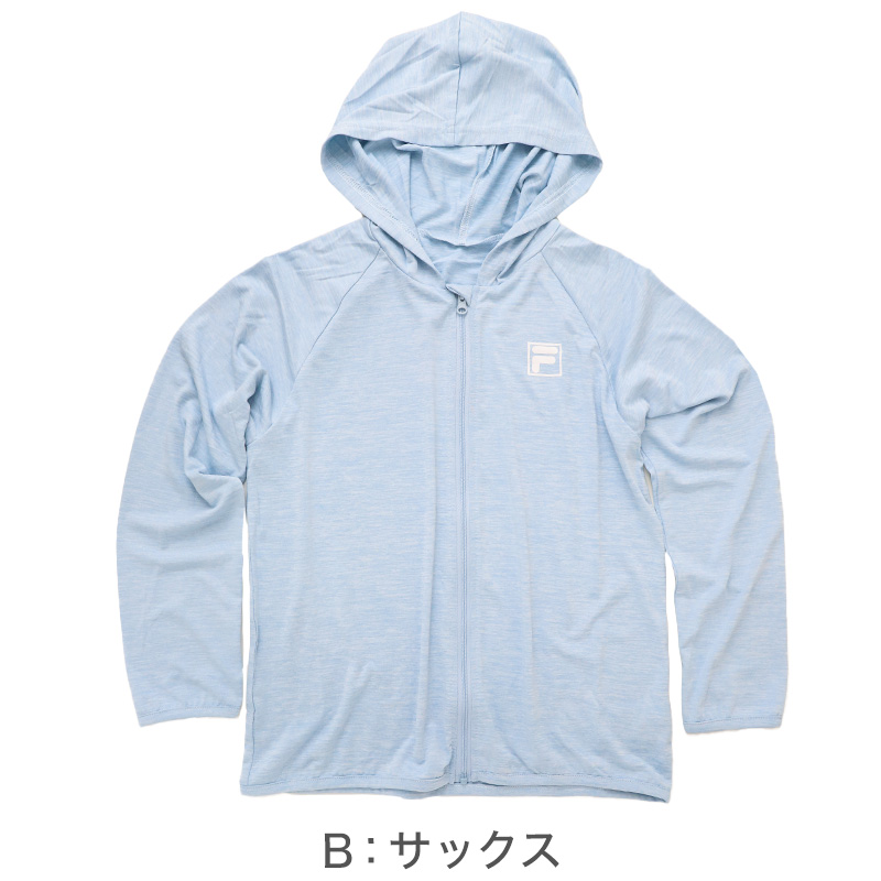 FILA（フィラ） キッズ uvカット パーカー 冷感 薄手 軽量 夏 女の子