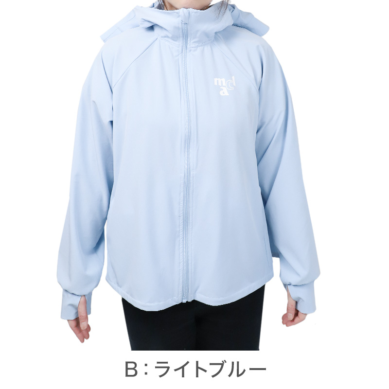 セントアンドリュース　UV日焼け対策　フード付長袖　ブルゾン　美品　レディースM UVジャケット レディース 帽子付き UVカット パーカー 長袖 フード付き