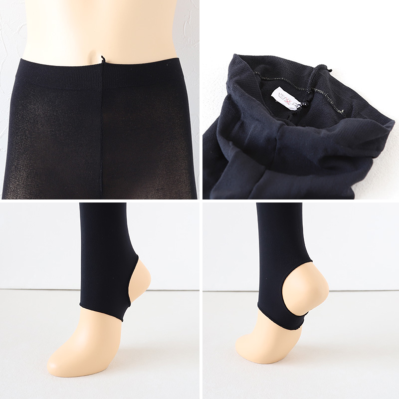 キッズ 80デニール トレンカ 120cm・135cm (子供 こども 女の子 女児 ガール ガールズ 冬 秋 無地 防寒 日本製) (在庫限り)