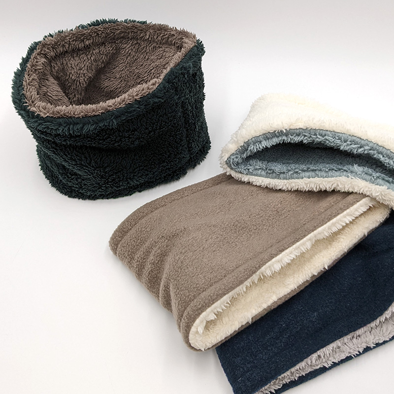 キッズ ネックウォーマー おしゃれ 子供 かわいい スヌード リバーシブル フリーサイズ ボア 無地 子供用 シンプル 防寒 あったかい (在庫限り)