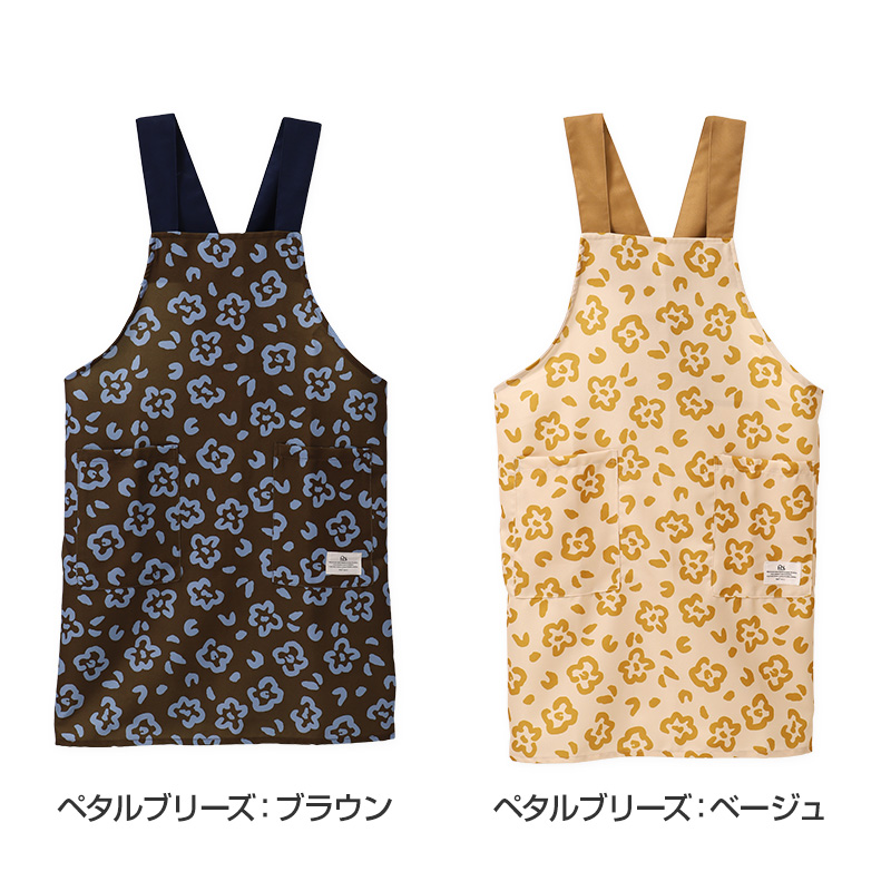 Wpc patterns エプロン レディース はっ水 フリークロス M-L かぶるだけ おしゃれ 撥水 ポケット付き キッチンエプロン かわいい 柄 家事