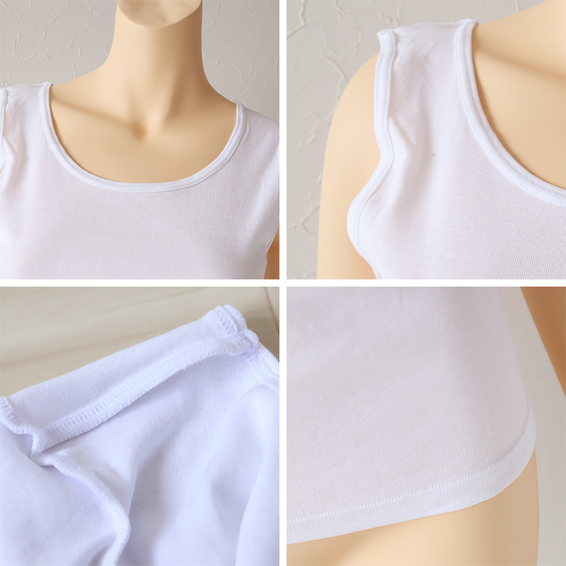下着 タンクトップ 肌着 綿100% レディース M L LL 綿 インナー コットン 女性 無地 グレー 白 黒