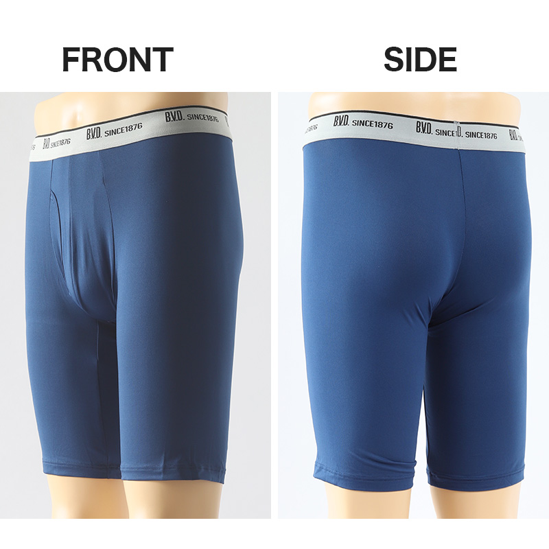 BVD ボクサーパンツ メンズ 前開き M L LL bvd ライトフィット ロング丈 吸水速乾 さらさら サラサラ ストレッチ 下着 肌着 インナー ボクサーブリーフ