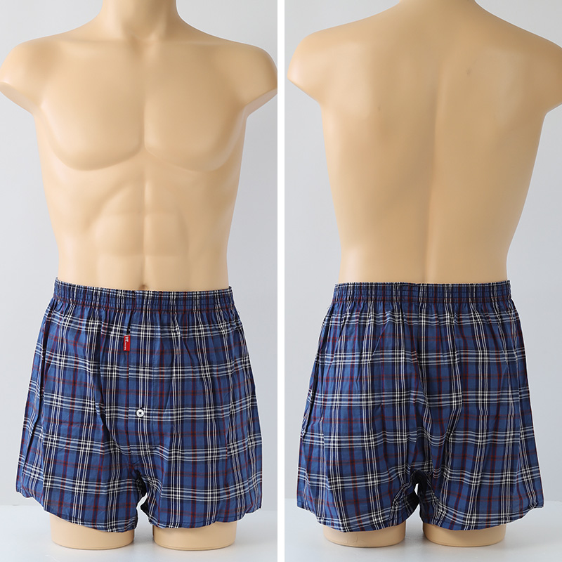 BVD トランクス 先染め メンズ 綿100％ パンツ 下着 ブランド bvd 前あき M L LL 綿 男性下着 紳士 肌着 インナー 先染め チェック ストライプ ビーブイディー