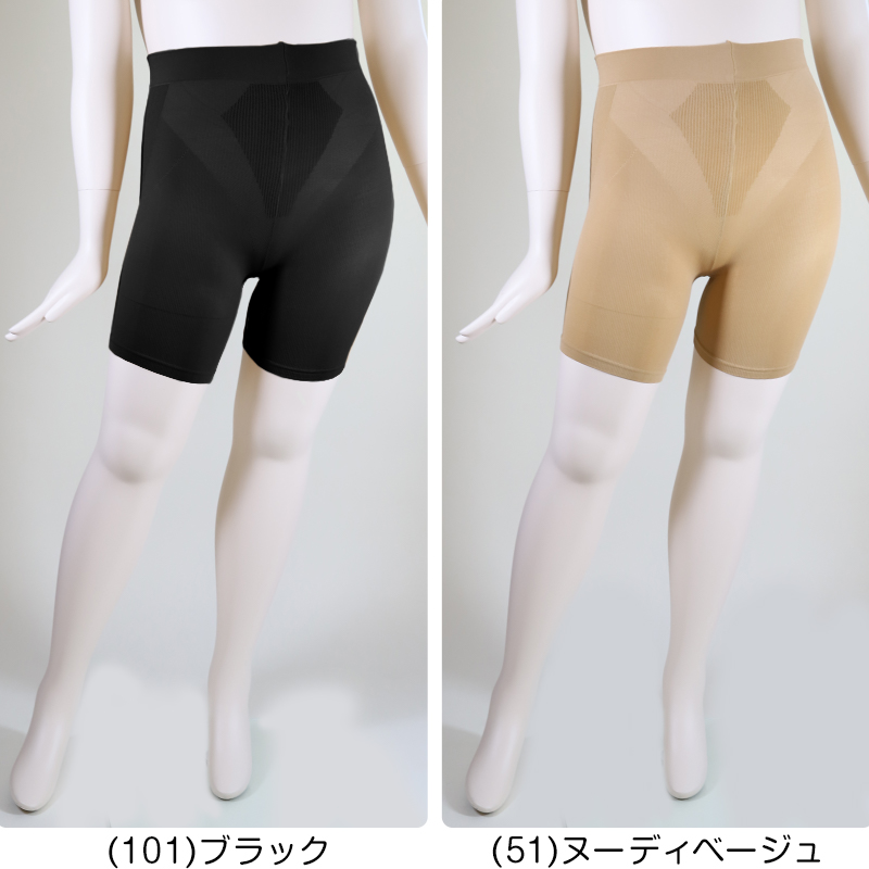 FreeFit ゆったりソフトガードル3分丈 3L-4L〜7L-8L (フリーフィット ガードル 日本製 ラージサイズ ゆったり 補正)