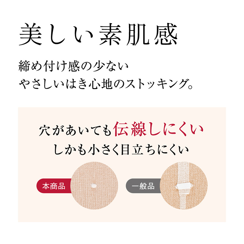 グンゼ サブリナ ナチュラル ストッキング S-M〜L-LL (締め付けない 伝線しにくい 長時間 楽 ズレ落ち マチ付き 大きいサイズ)