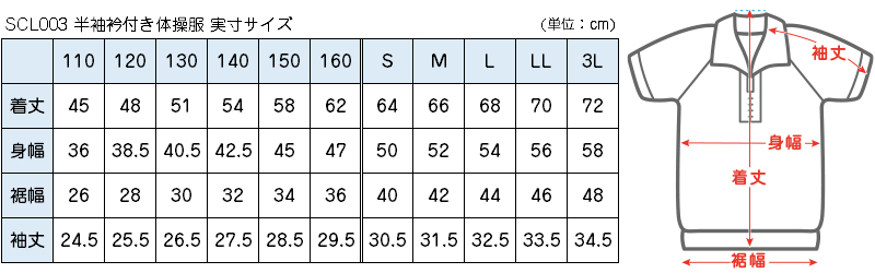 半袖 体操服 大きいサイズ 男子 女子 襟 S〜3L (体操着 ゆったり 白 小学生 小学校 女の子 男の子 ファスナー 襟付き 速乾 子供 綿 半そで) (送料無料)