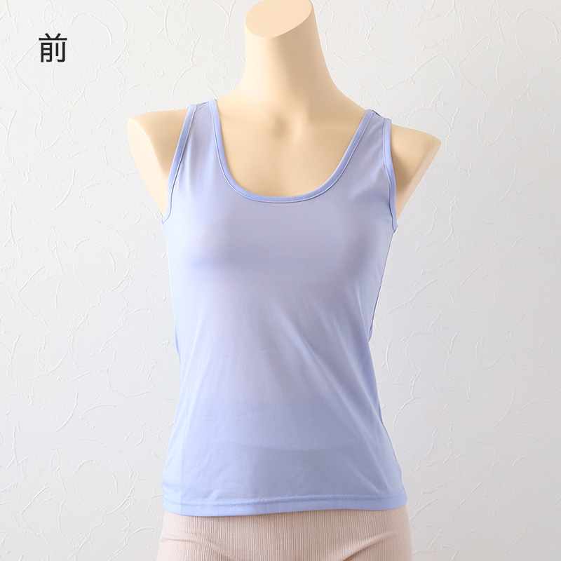 レディース タンクトップ インナー ノースリーブ M〜LL 超薄手 軽い 涼しい 夏 肌着 下着 タンク 夏 薄手 速乾 透ける (在庫限り)