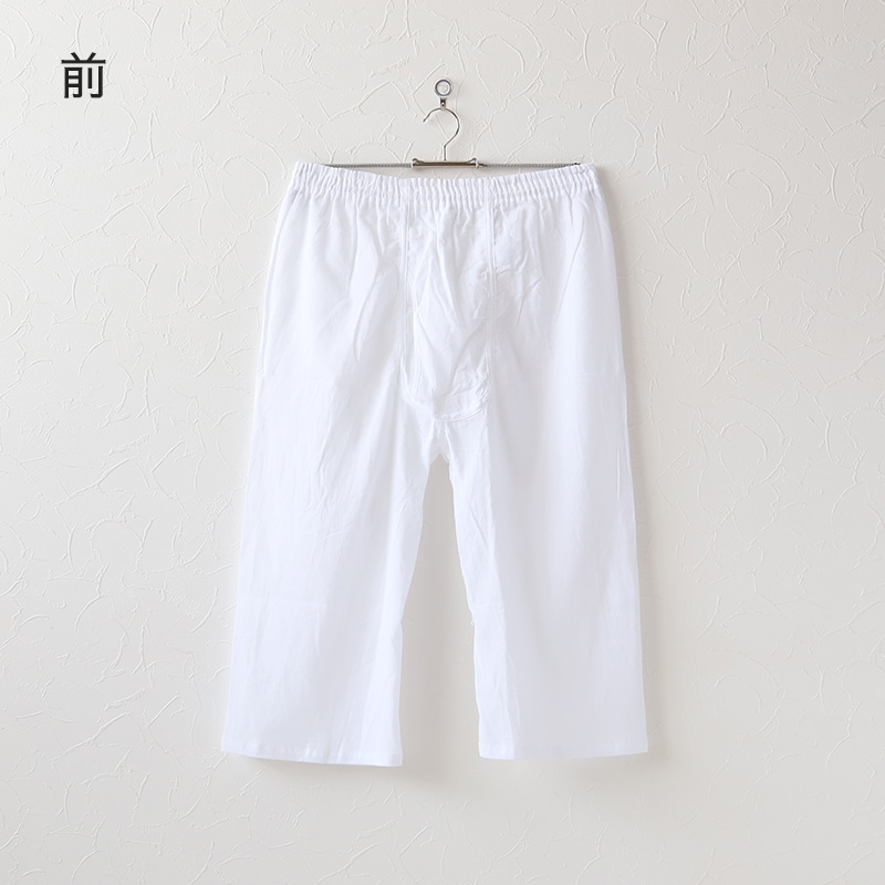 クレープ メンズ ステテコ 綿100% 大きいサイズ 2枚組 3L〜6L 大寸 ビッグサイズ クレープ肌着 紳士 男性 下着 ボトム インナー パンツ ズボン下 (在庫限り)