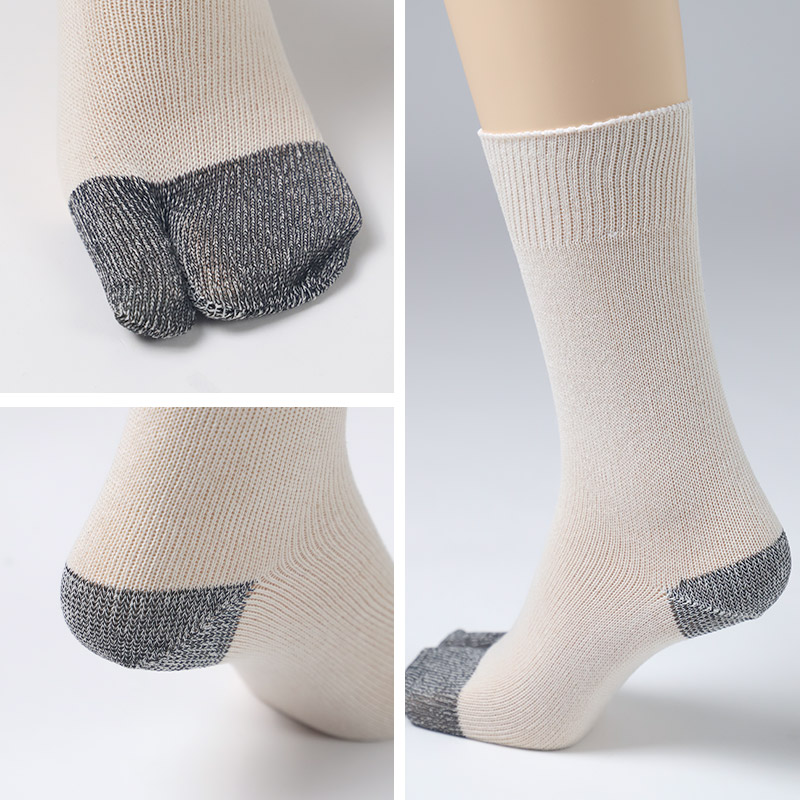 軍足 4足組 メンズ ソックス 25cm 27cm クルーソックス くつ下 くつした 靴下 かかと付 丈夫 セット まとめ買い 作業用 ワーキングソックス 足袋ソックス