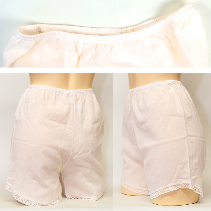 素肌工房 甘撚 フレアパンツ M〜LL ペチコート タップパンツ ペチパンツ 下着 夏 レディース ボトム インナー 薄手 クレープ