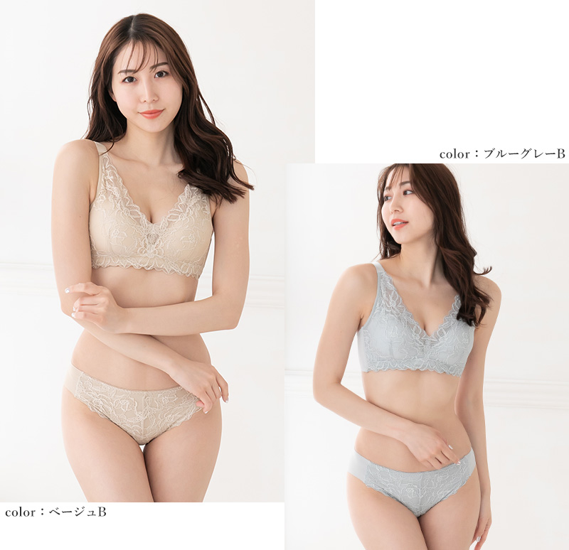 シームレスショーツ シームレス フロントレース ペアショーツ レース M〜3L (アウターにひびかない 下着 インナー フィット ソフト プチプラ)