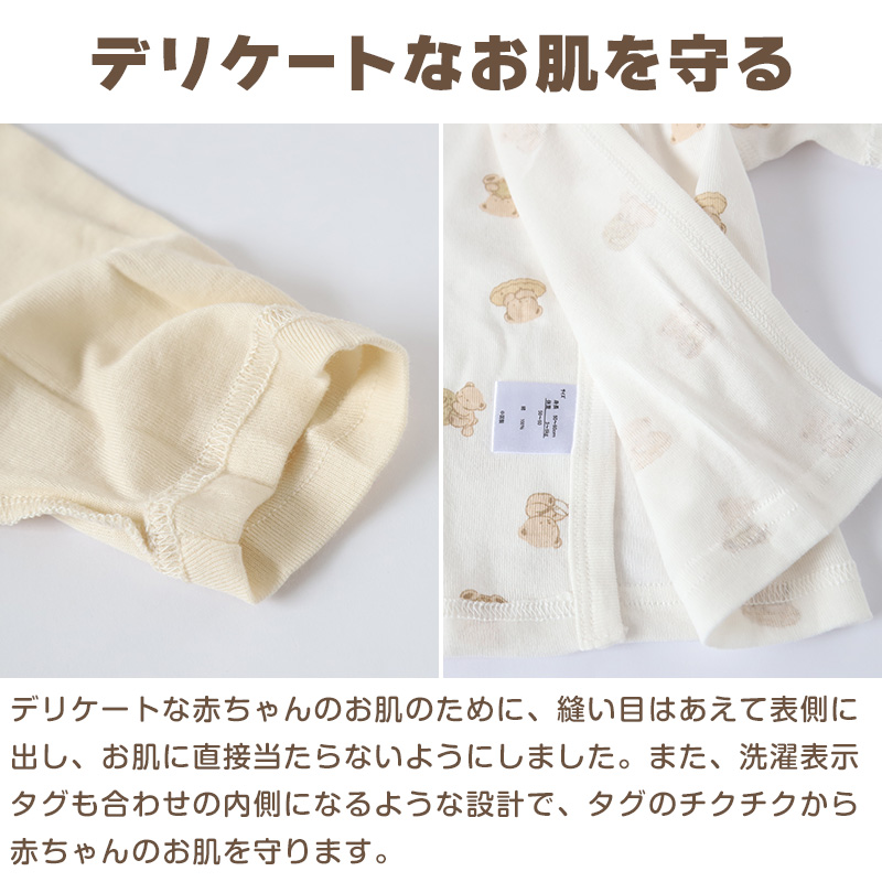新生児 肌着 セット 綿100 5枚組 出産準備 出産祝い  50-60cm 綿100% コットン 男の子 女の子 かわいい ベビー服 肌着セット コンビ肌着 下着 ギフト