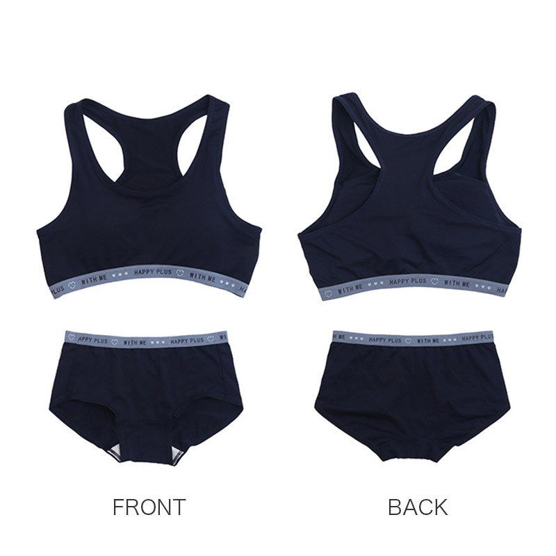 ジュニアブラ ショーツ 上下セット ハーフトップ 子供 下着 女の子 140cm 150cm 160cm 165cm スポブラ 小学生 ジュニア インナー 中学生 女子 ブラジャー 肌着
