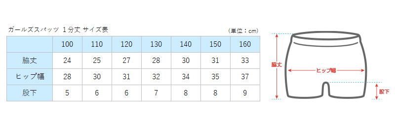 キッズ スパッツ レギンス 綿 1分丈 100cm〜160cm (一分丈 子供 子ども 女の子 男の子 ジュニア オーバーパンツ 黒 スカート下 保育園 小学生 インナー 下着)