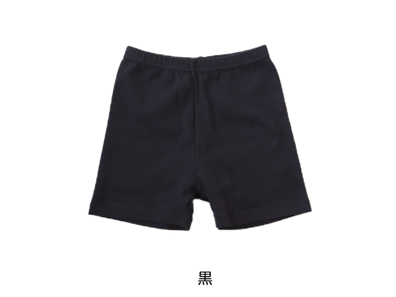 キッズ スパッツ レギンス 綿 1分丈 100cm〜160cm (一分丈 子供 子ども 女の子 男の子 ジュニア オーバーパンツ 黒 スカート下 保育園 小学生 インナー 下着)