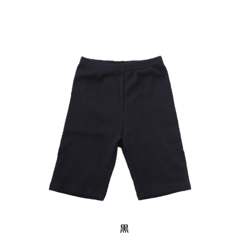 キッズ スパッツ レギンス 綿 3分丈 100cm〜160cm (三分丈 子供 子ども 女の子 男の子 ジュニア オーバーパンツ 黒 制服下 保育園 小学生 インナー 下着)