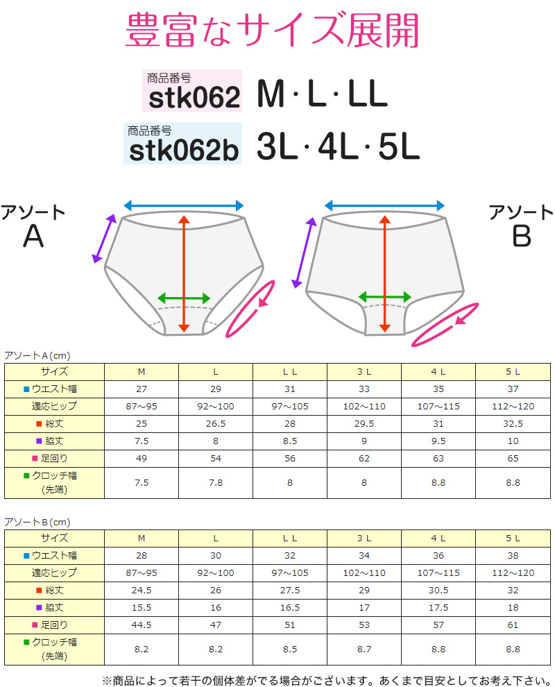 サイズ参考画像　レディースLサイズ Suteteko ショーツ レディース 大きいサイズ 3l 4l 5l セット 柄