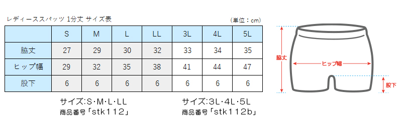 綿混 レディース 1分丈 スパッツ 3L〜5L (女性 大きいサイズ レギンス レディース スポーツ インナー 黒 中学生 高校生)