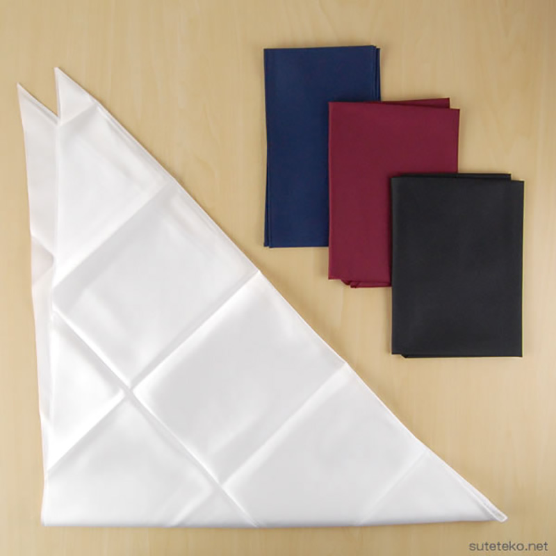 女子 セーラー服用三角ネクタイ  (白 黒 紺 エンジ)  (FT) (取寄せ)