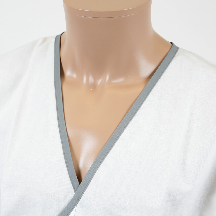 八重の下着本舗 紳士用 綿100％さらし天竺 打合せひもなし 和装下着 M〜LL (YAE) (和装呉服) (取寄せ)