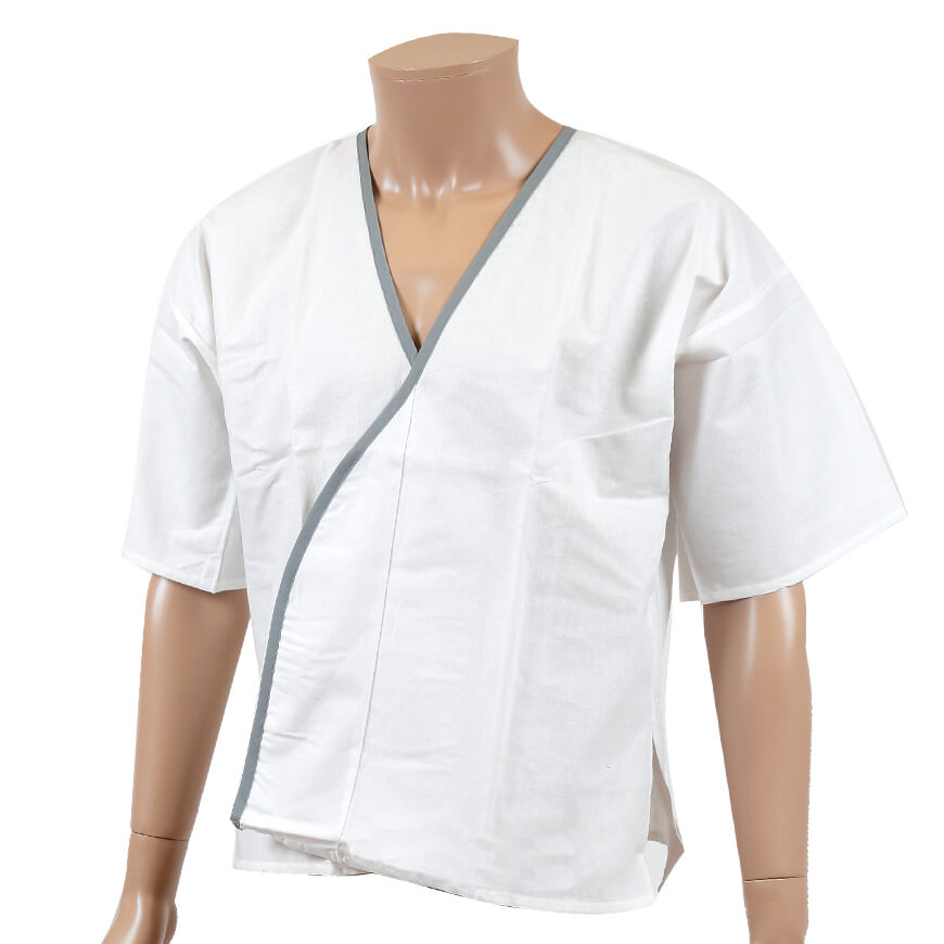 八重の下着本舗 紳士用 綿100％さらし天竺 打合せひもなし 和装下着 M〜LL (YAE) (和装呉服) (取寄せ)