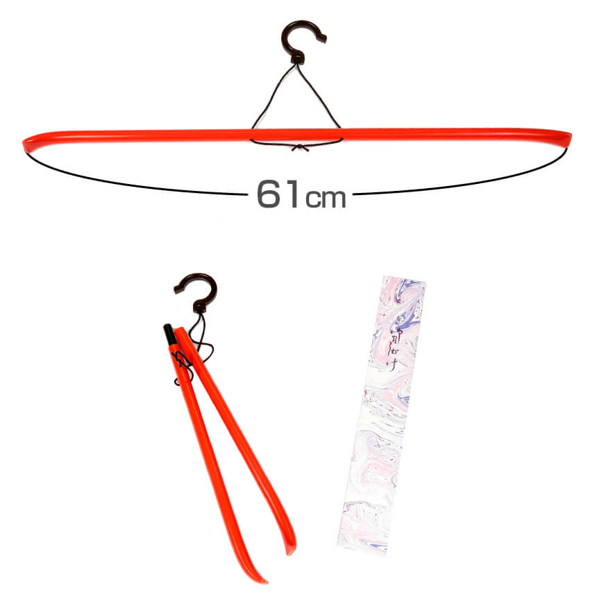 和装小物 差込式 着物ハンガー 御召し掛け  (きものハンガー 和装ハンガー 衣文掛け えもんかけ 着物干し 陰干し 虫干し 着崩れ防止)  (ON) (在庫限り)