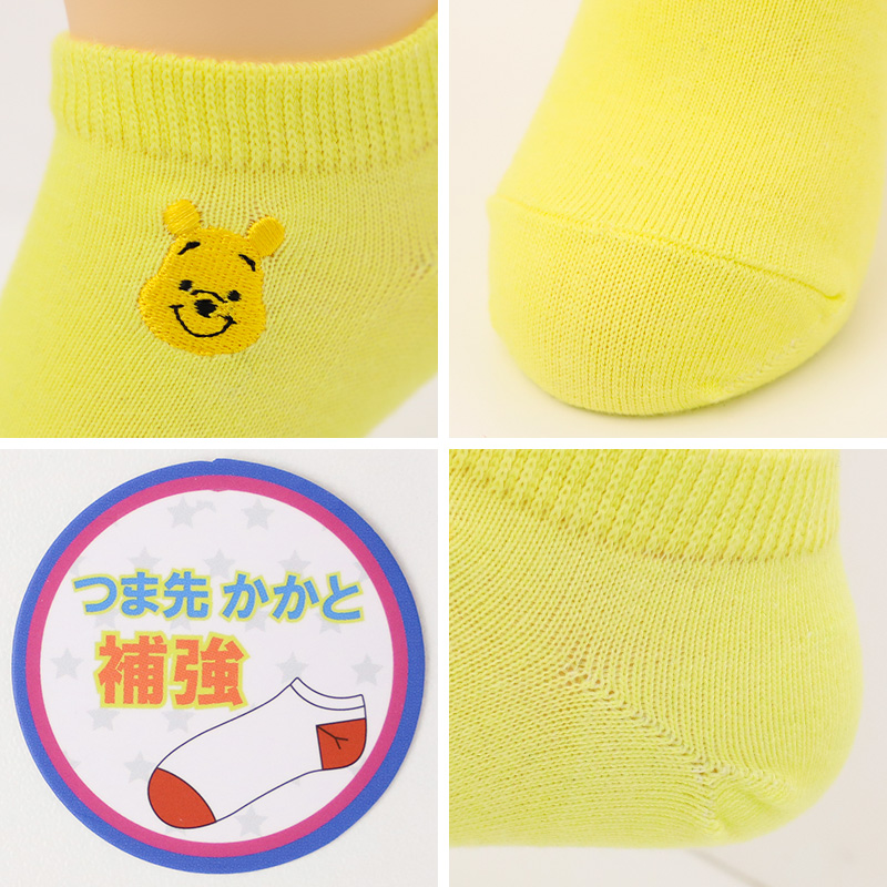 ディズニー キッズ ソックス アンクルソックス スニーカーソックス 刺繍 ワンポイント くるぶし 靴下 子供 こども 男の子 女の子 16-19cm
