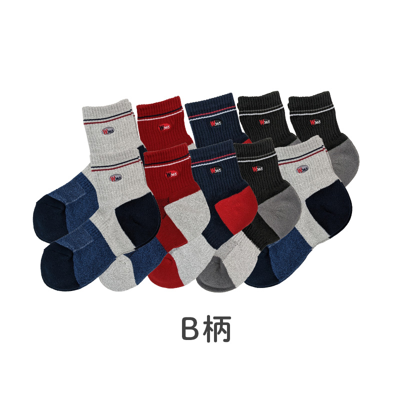 レディース 婦人 ショートソックス ウォーキング 2足組×5セット 22