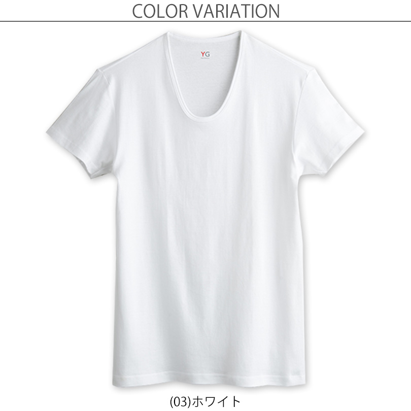 グンゼ YG Tシャツ メンズ 半袖 U首 ｔシャツ 綿100% M〜LL (GUNZE